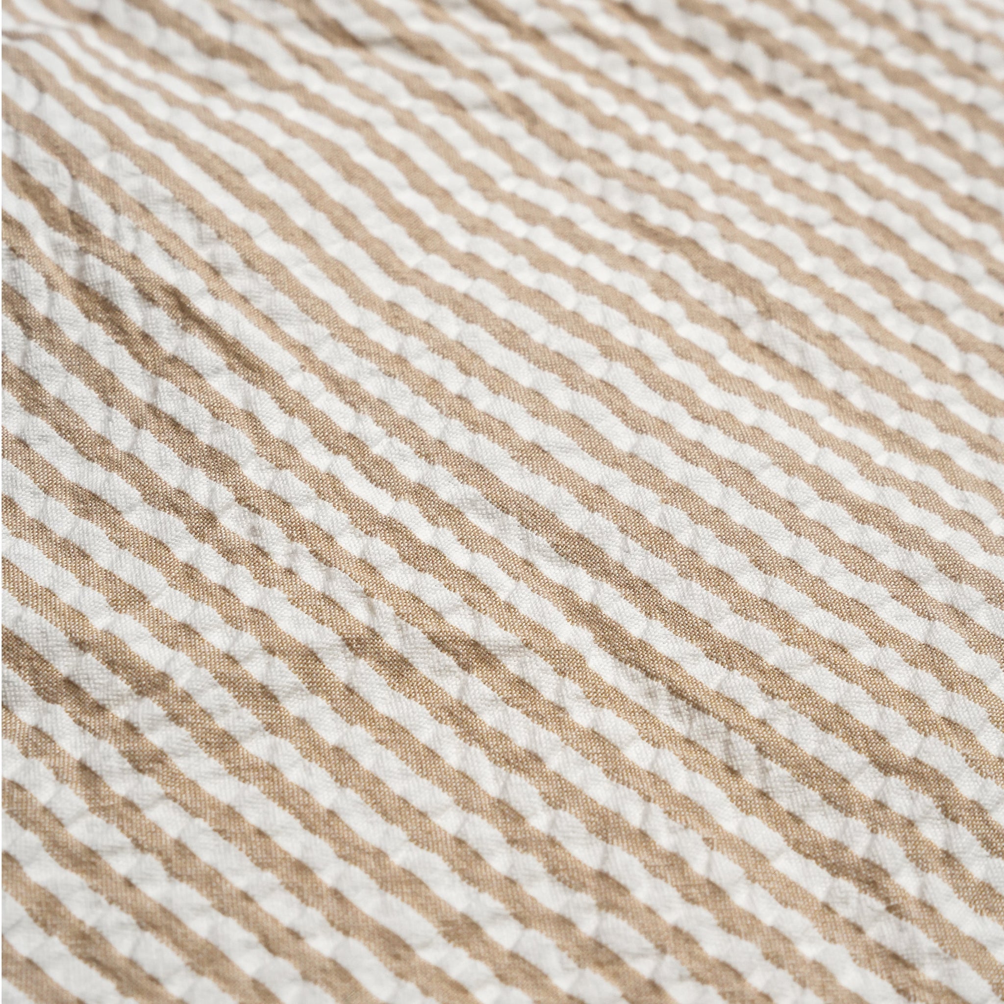 Short Bubble Romper - Brown Stripes