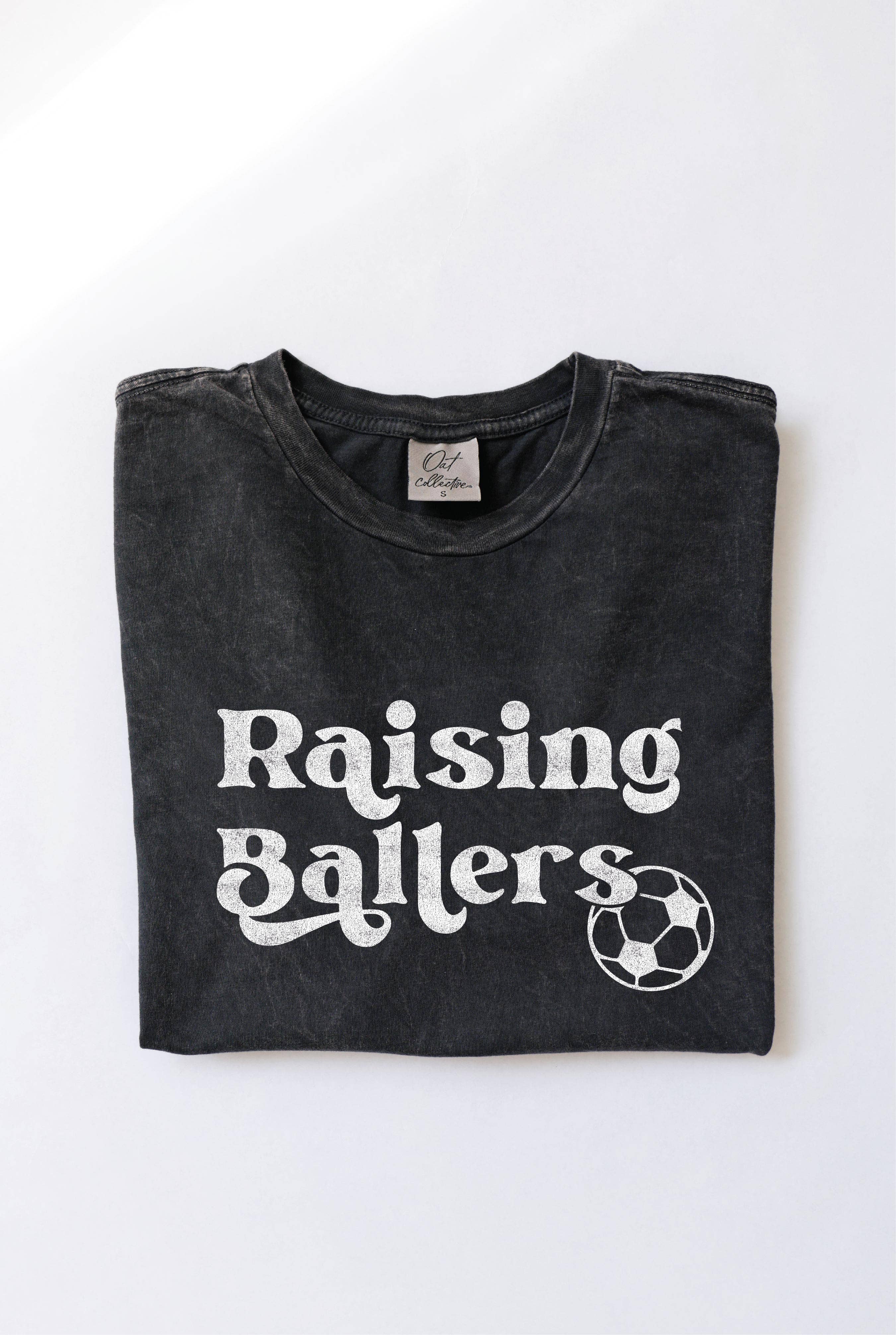 Raising Ballers Mineral Washed Graphic Top – Soccer