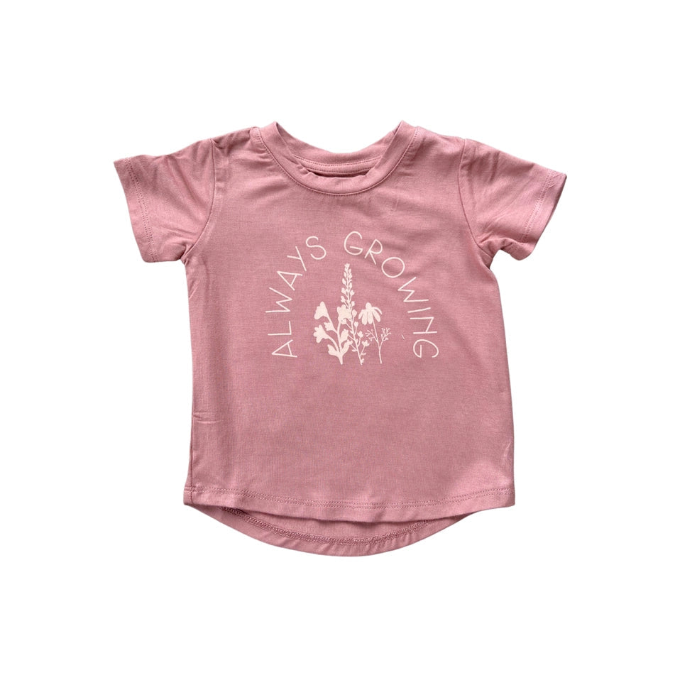 Girl’s Short Sleeve Tee – Always Growing