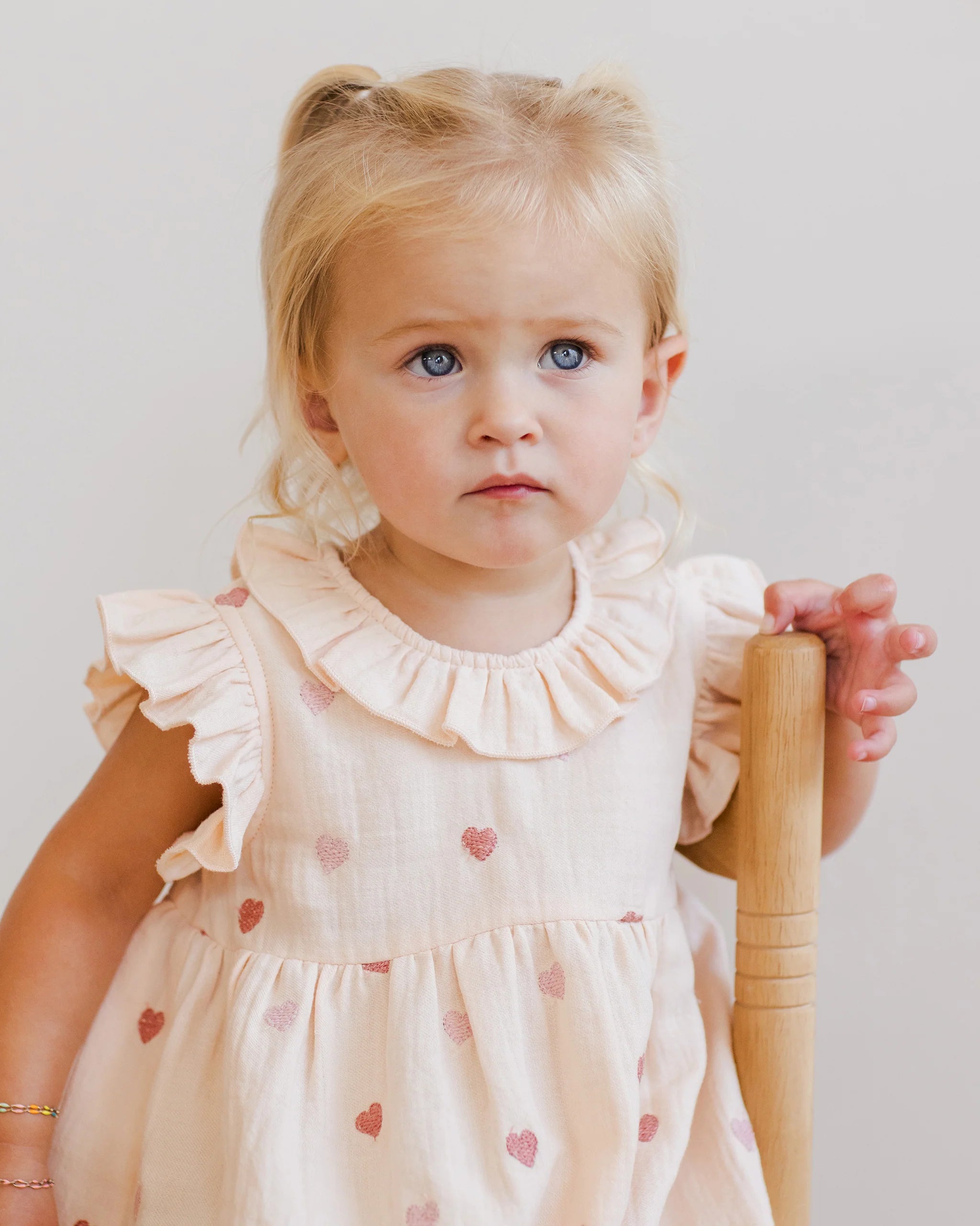 Charlotte Dress - Heart Embroidery
