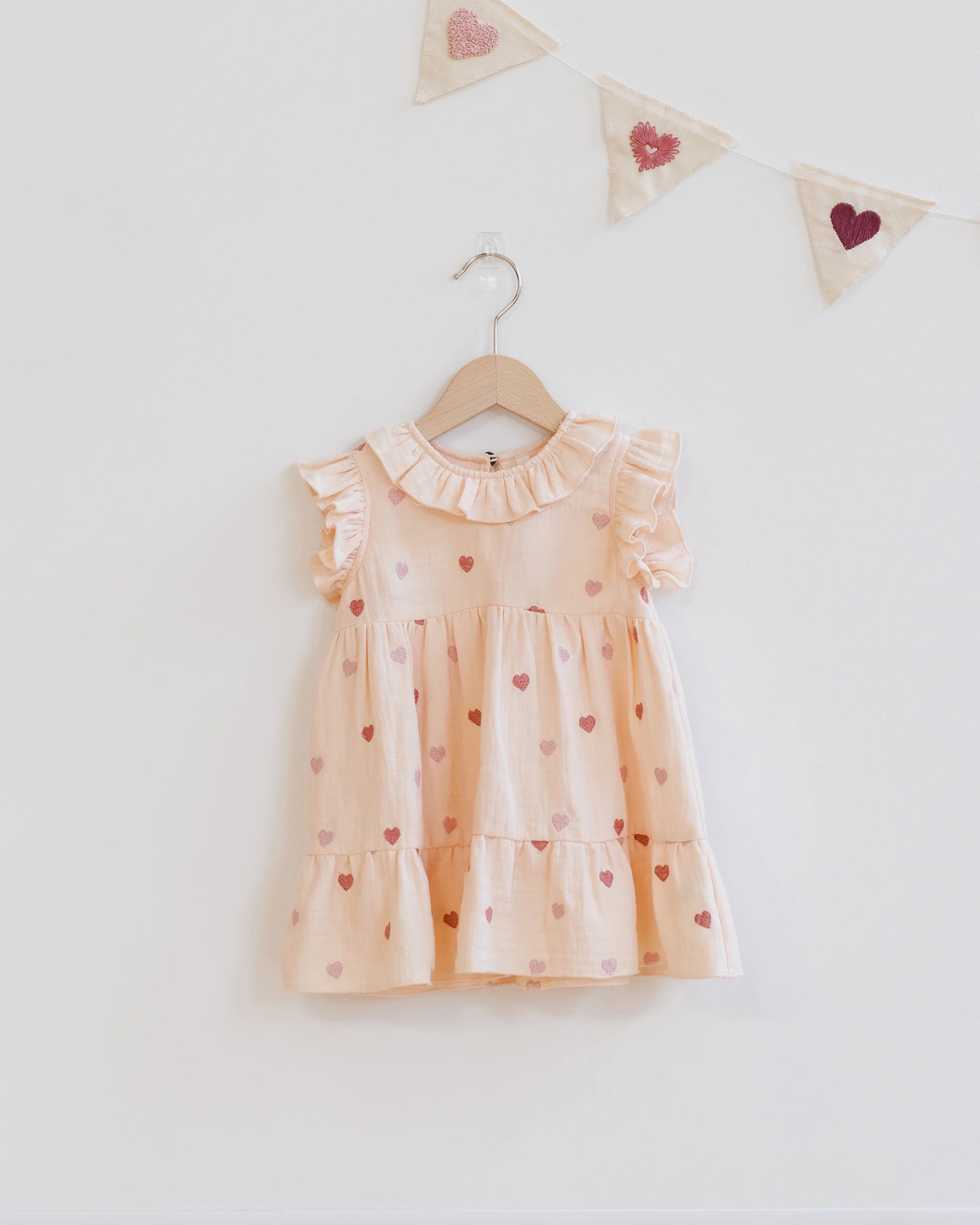 Charlotte Dress - Heart Embroidery