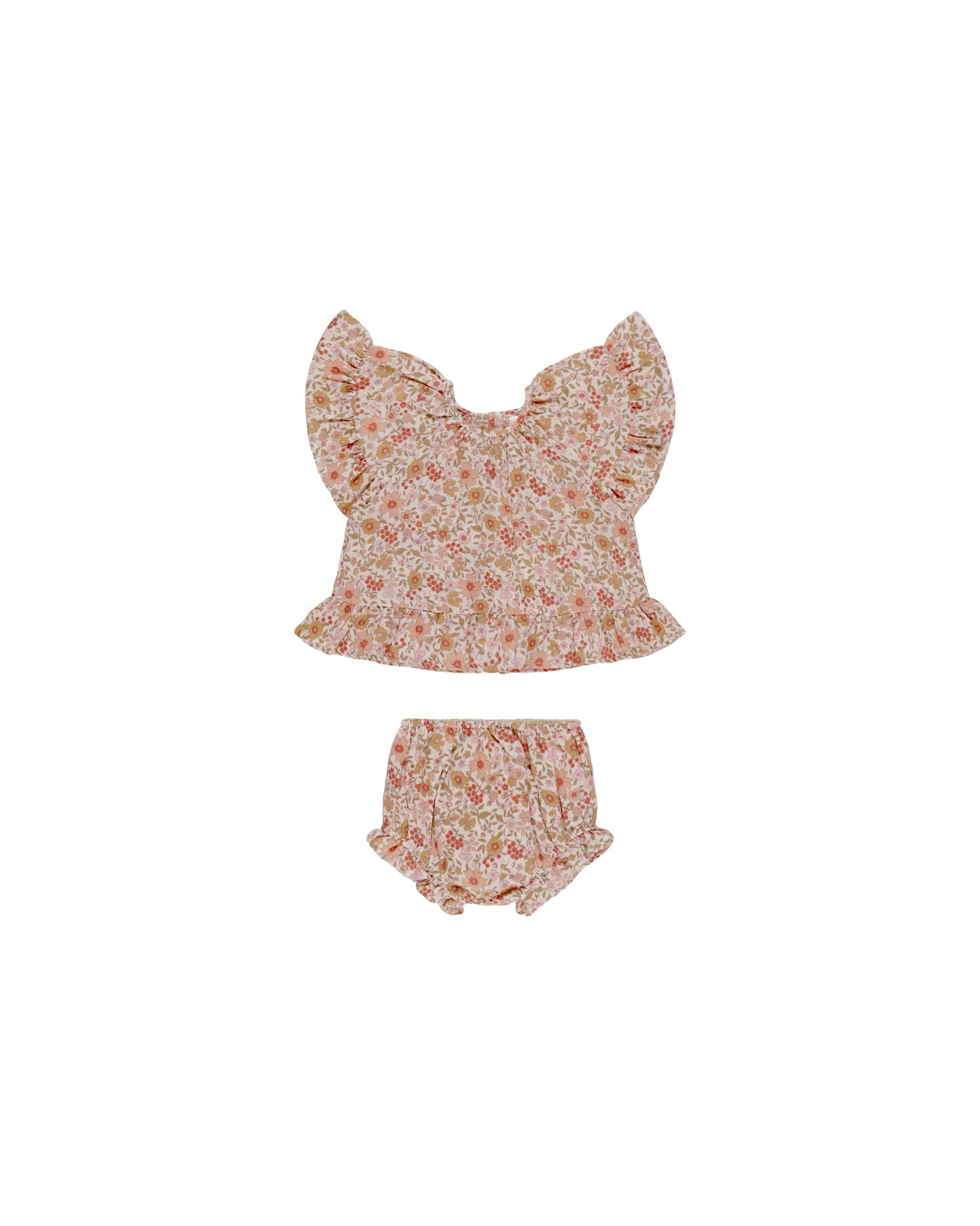 Butterfly Top + Bloomer Set Pink Gardenia