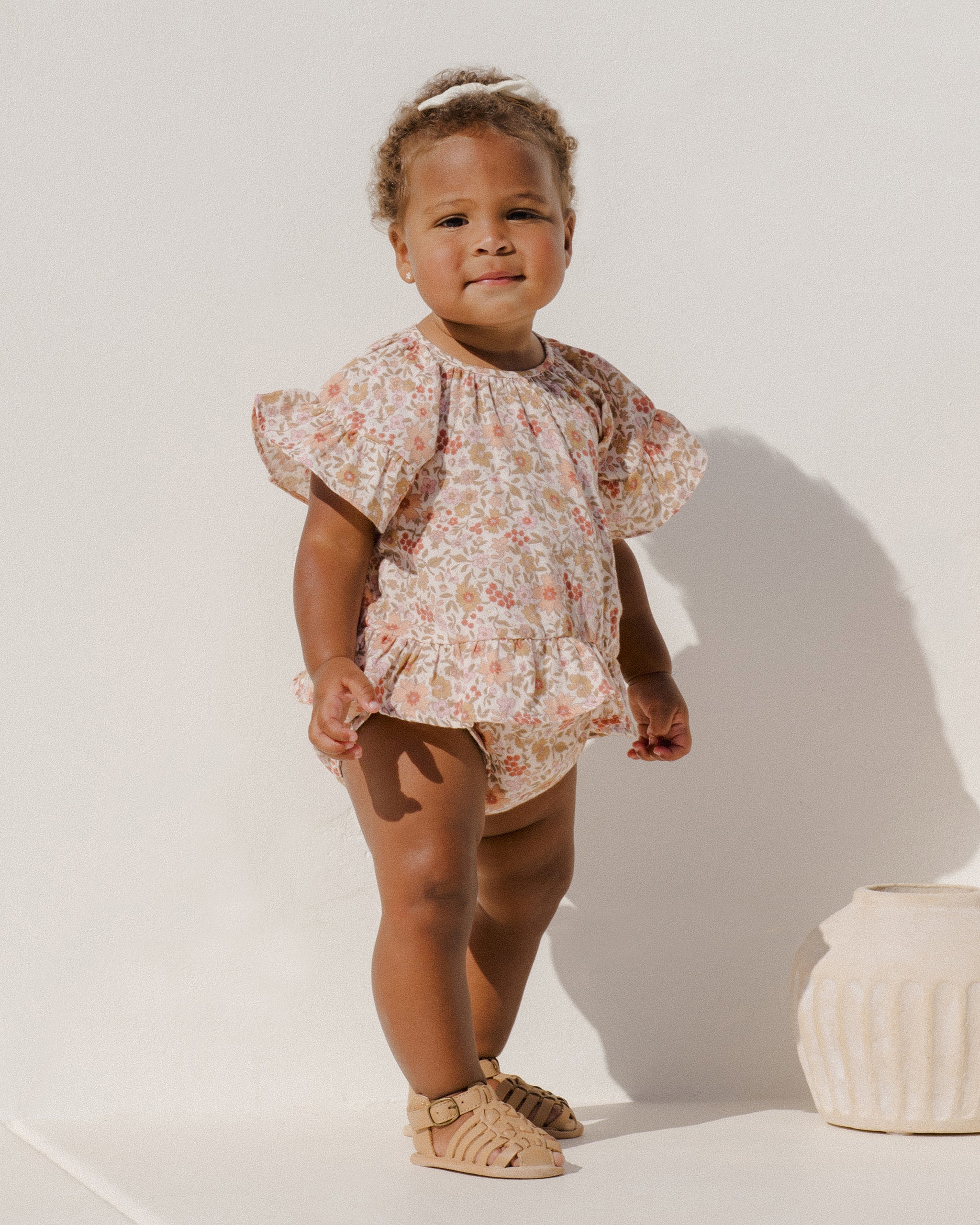 Butterfly Top + Bloomer Set Pink Gardenia