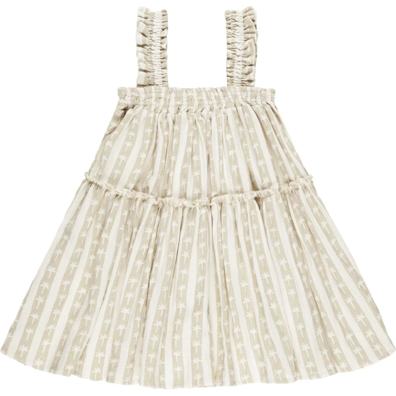 Cicily Dress Palm Stripe