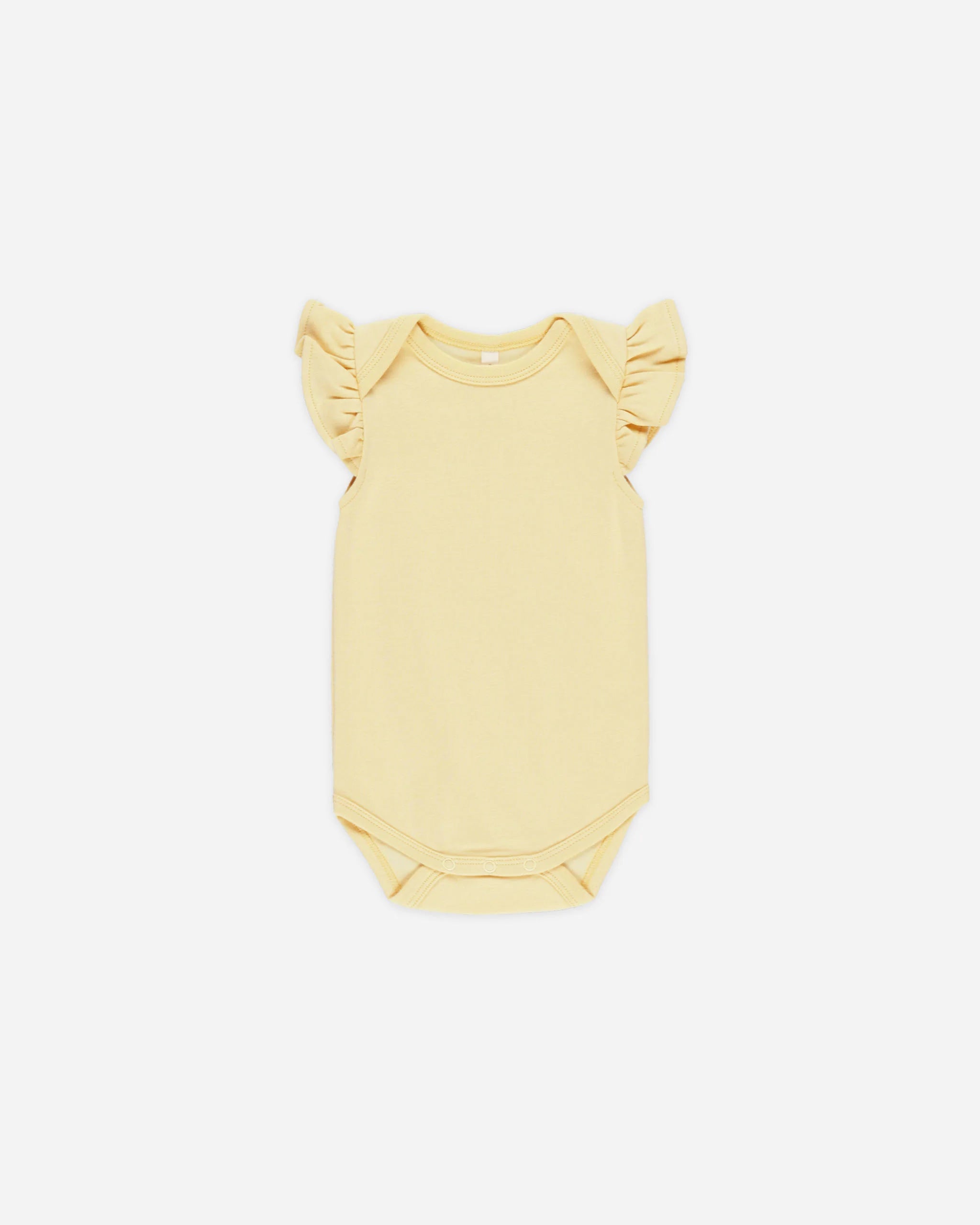 Flutter Sleeve Bodysuit - Yellow