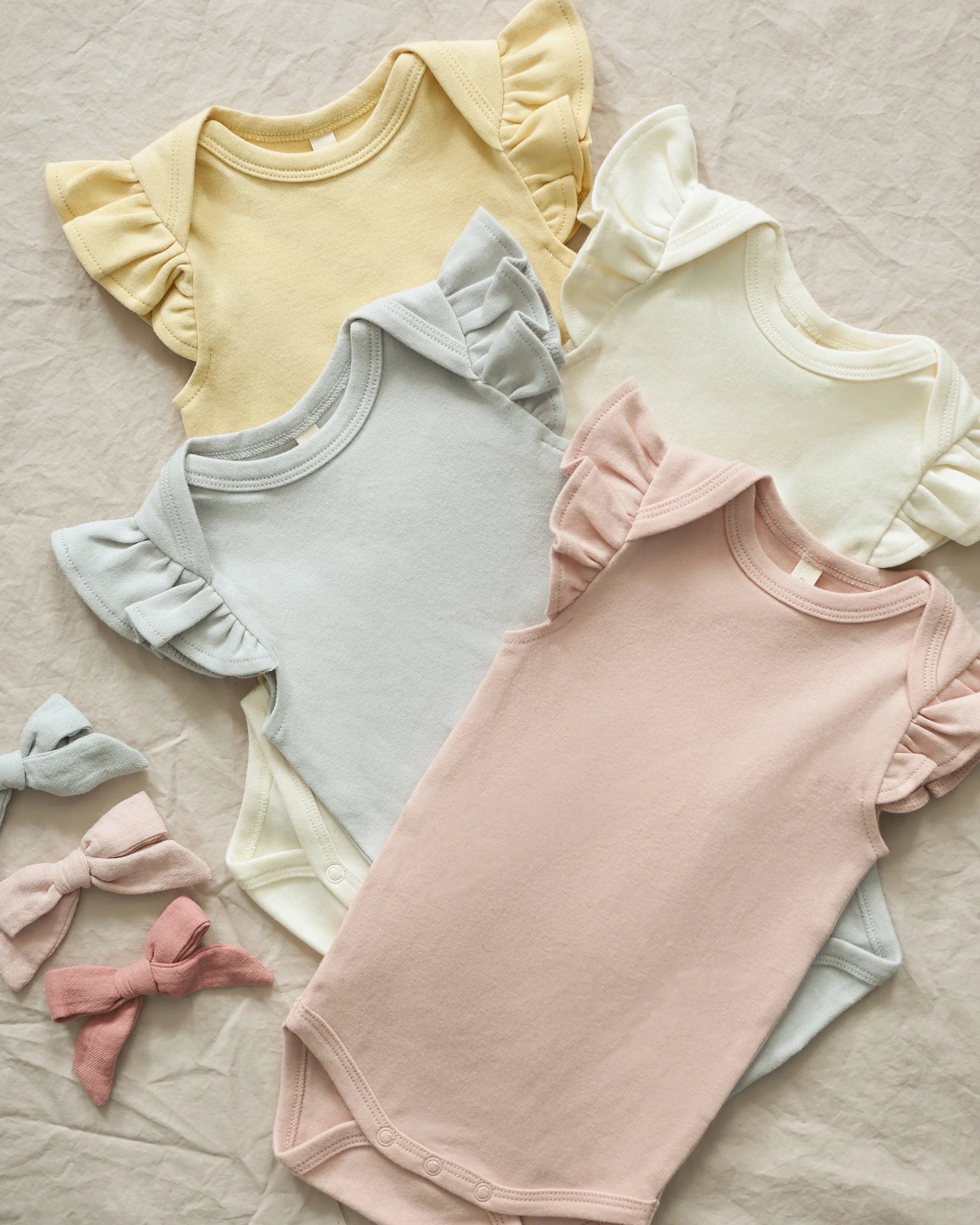 Flutter Sleeve Bodysuit - Ivory