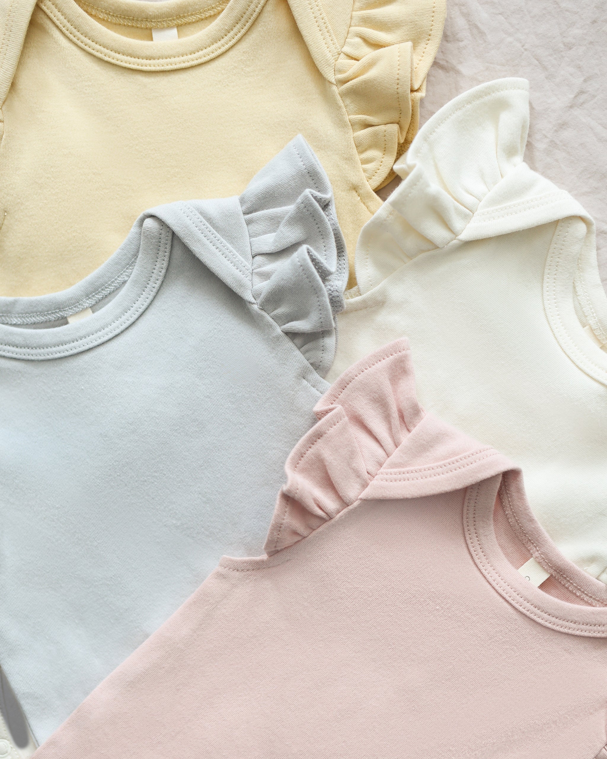 Flutter Sleeve Bodysuit - Ivory