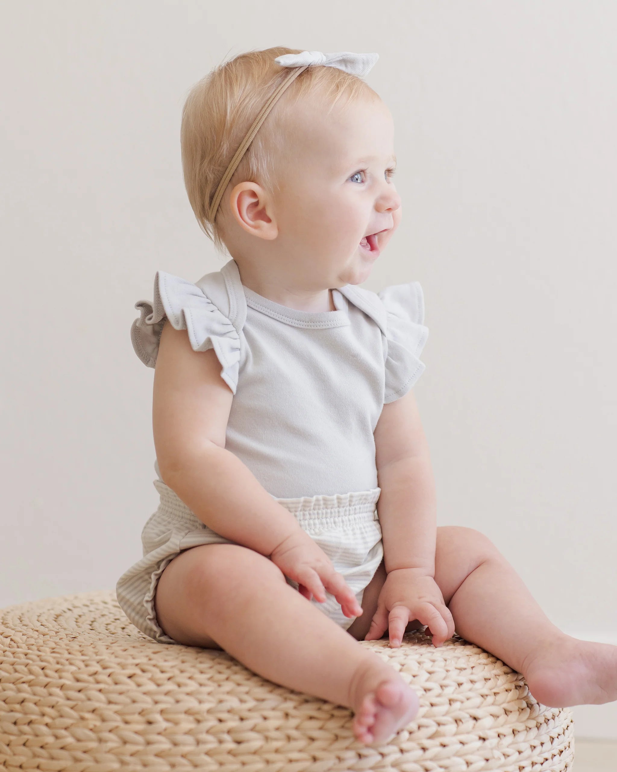 Flutter Sleeve Bodysuit - Sky