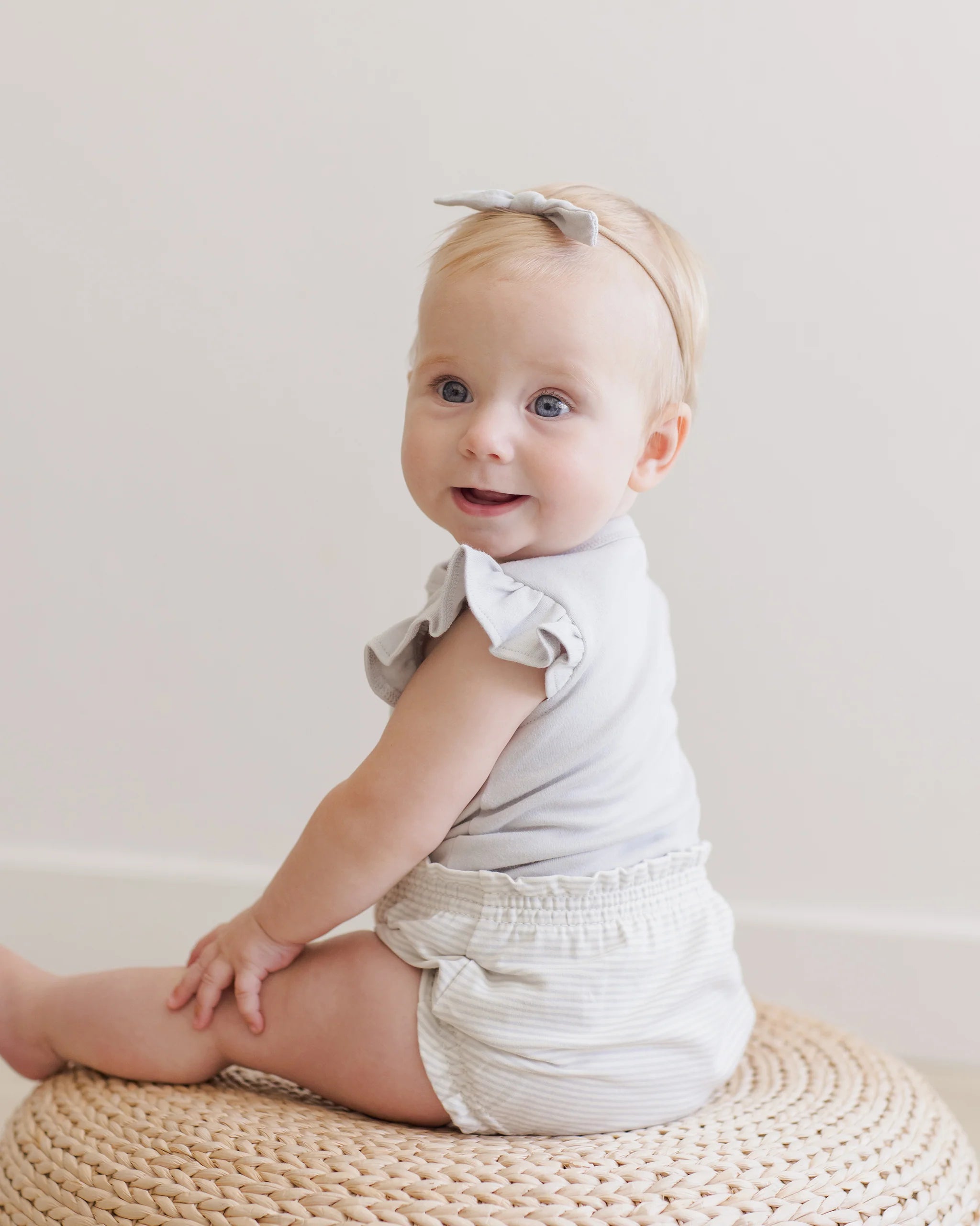 Flutter Sleeve Bodysuit - Sky