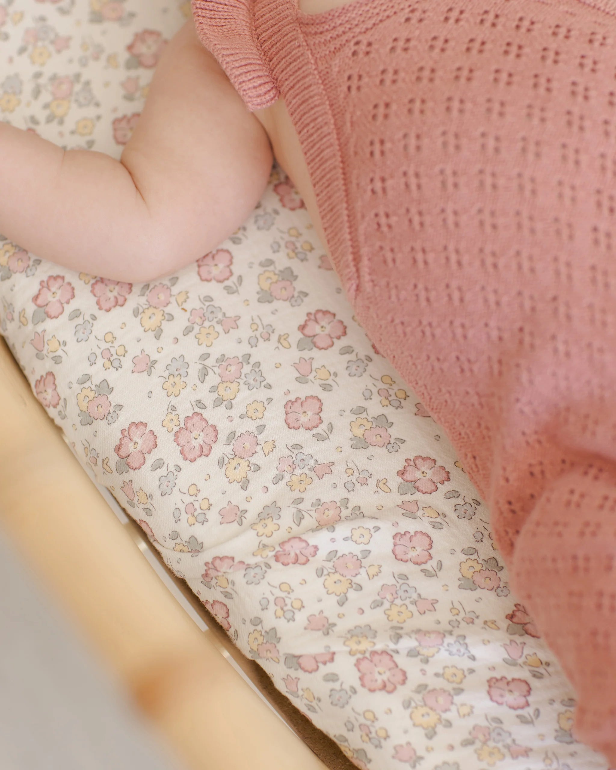 Pointelle Knit Overalls - Lipstick