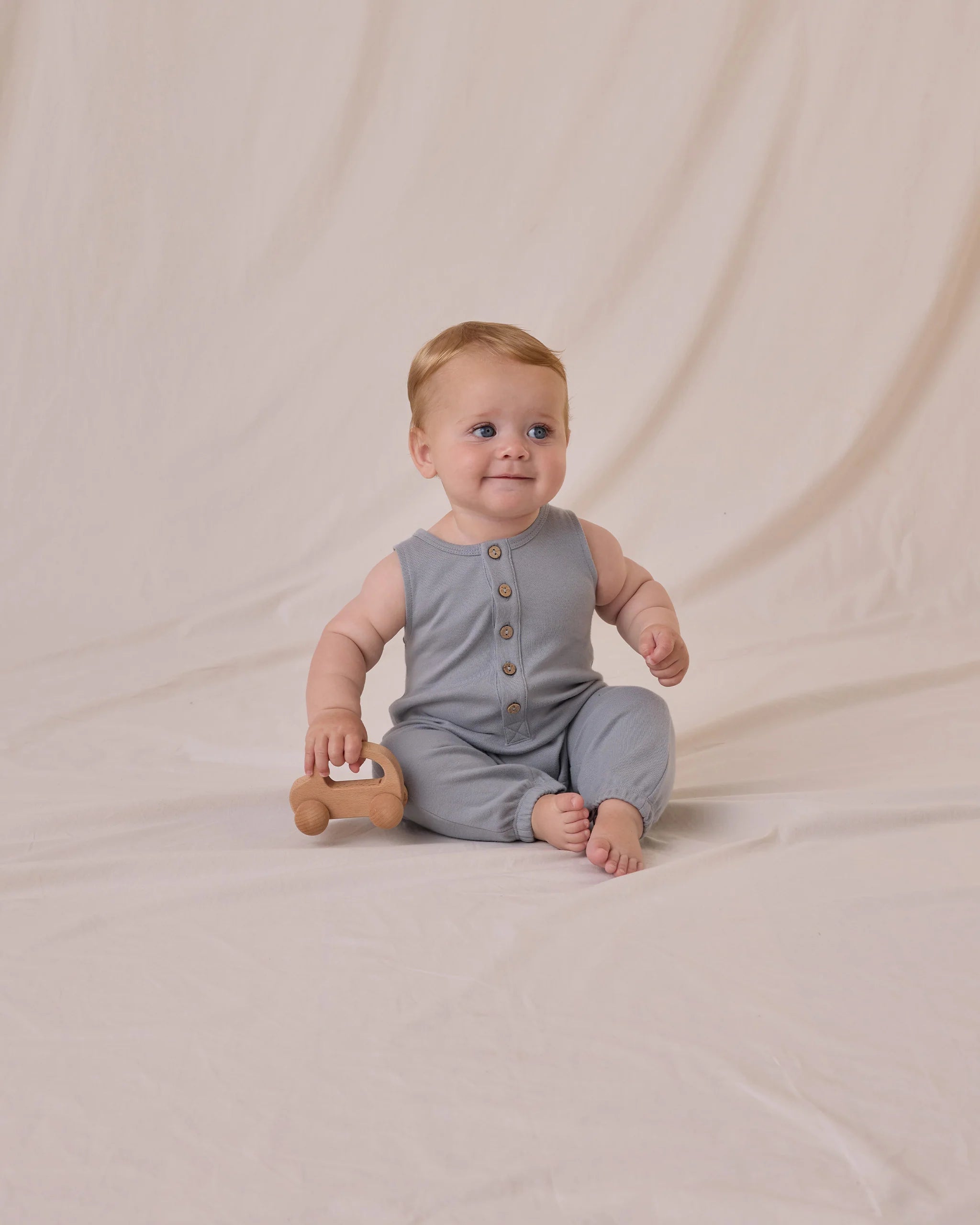 Sleeveless Jumpsuit - Blue