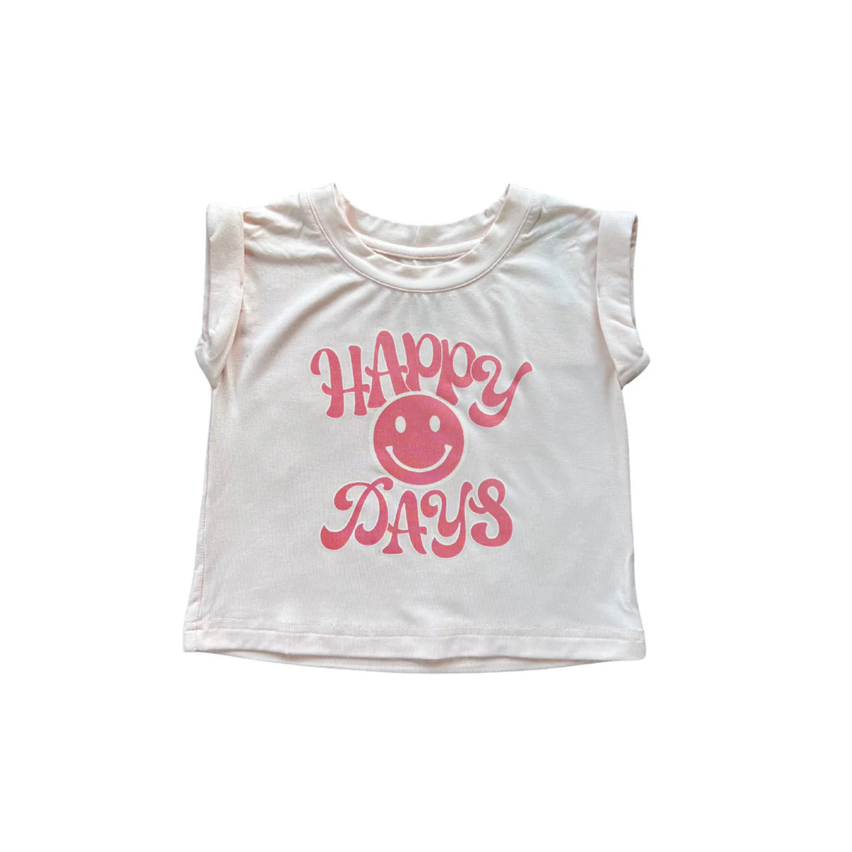 Roll Sleeve Top - Happy Days