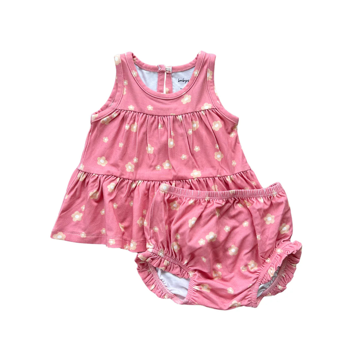 Double Peplum Tank Set - Desert Rose