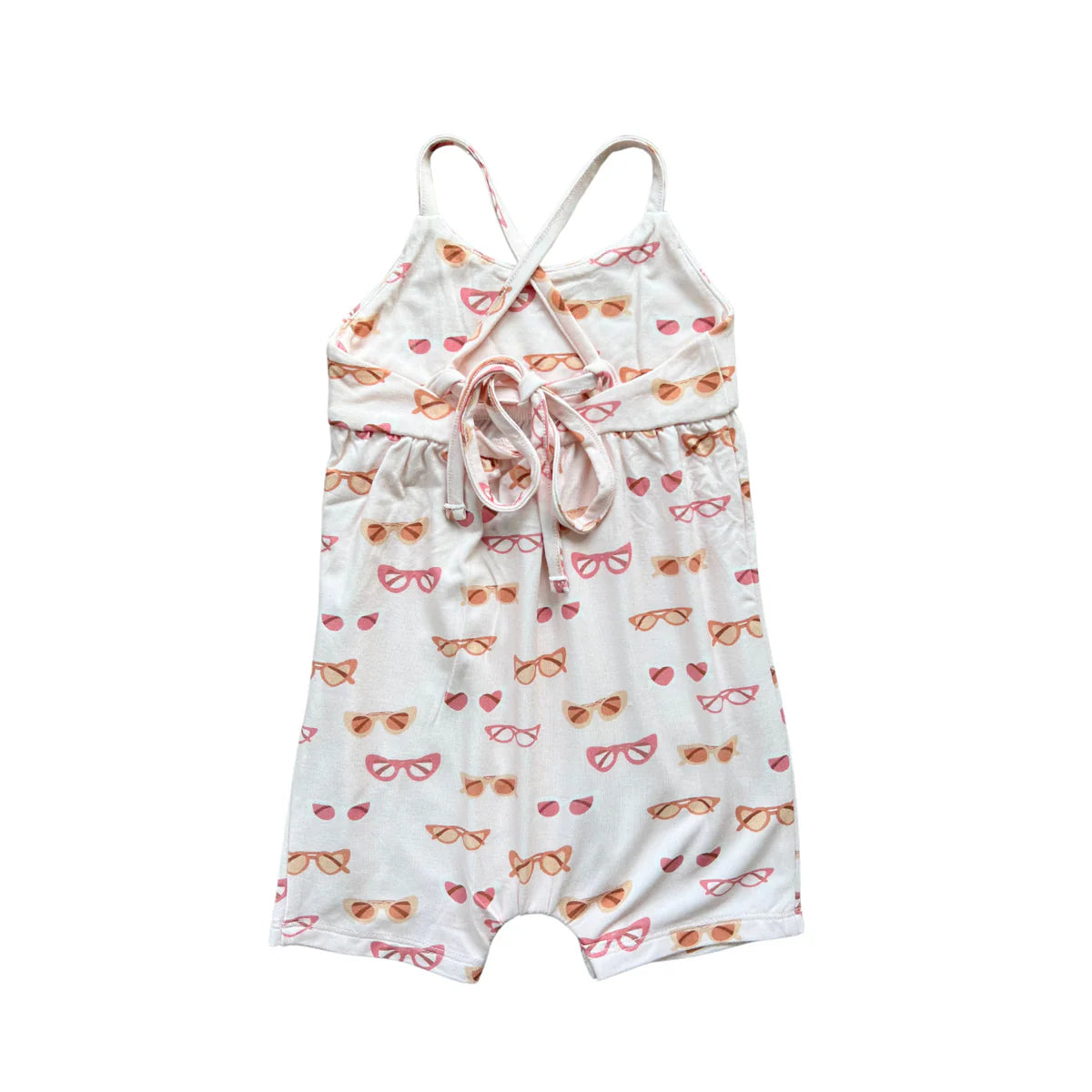 Girl's Tie-Back Romper - Retro Shades
