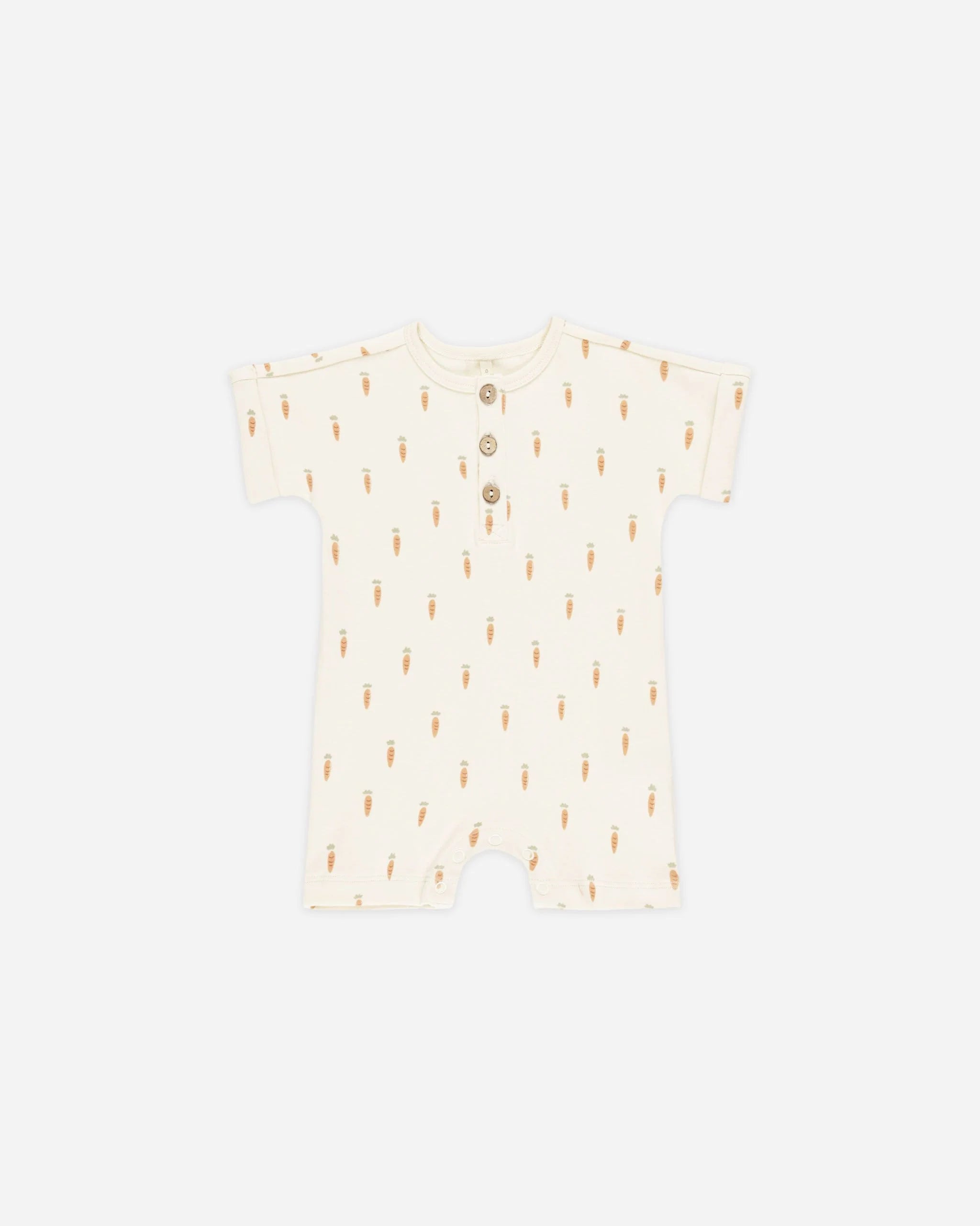 SHORT SLEEVE ROMPER - CARROTS