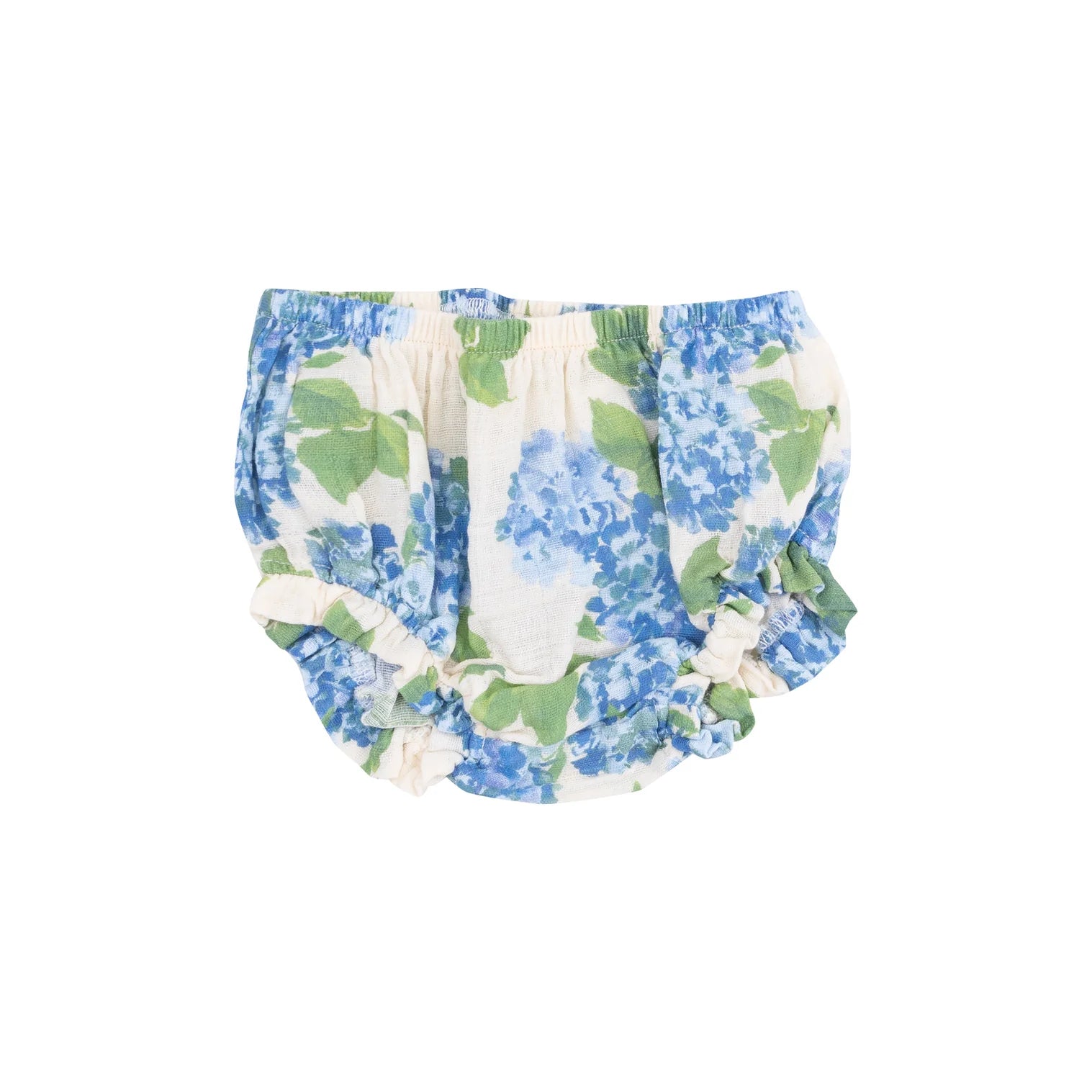 Ruffly Strap Top & Bloomer - Watercolor Hydrangeas