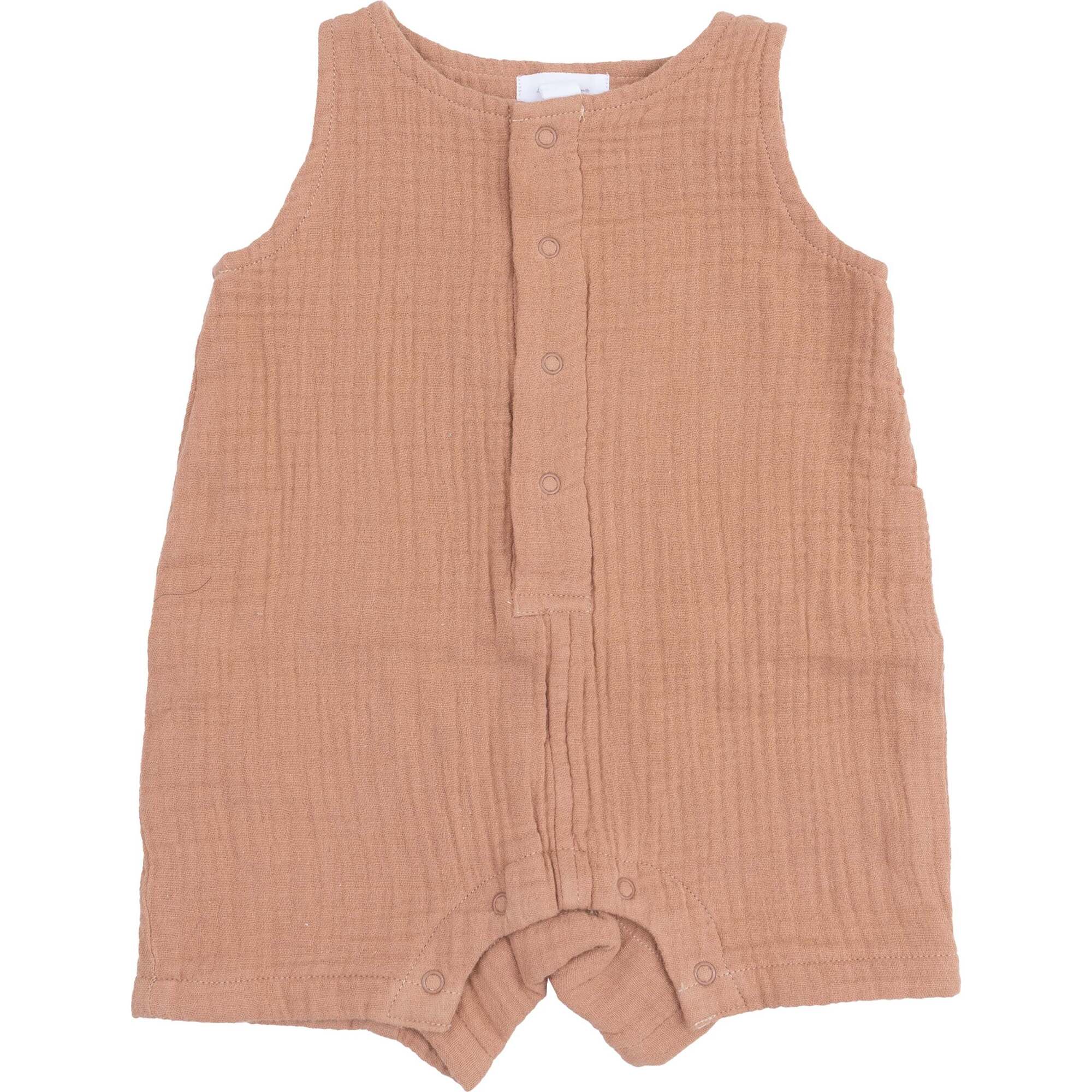 Sleeveless Shortie Romper - Camel