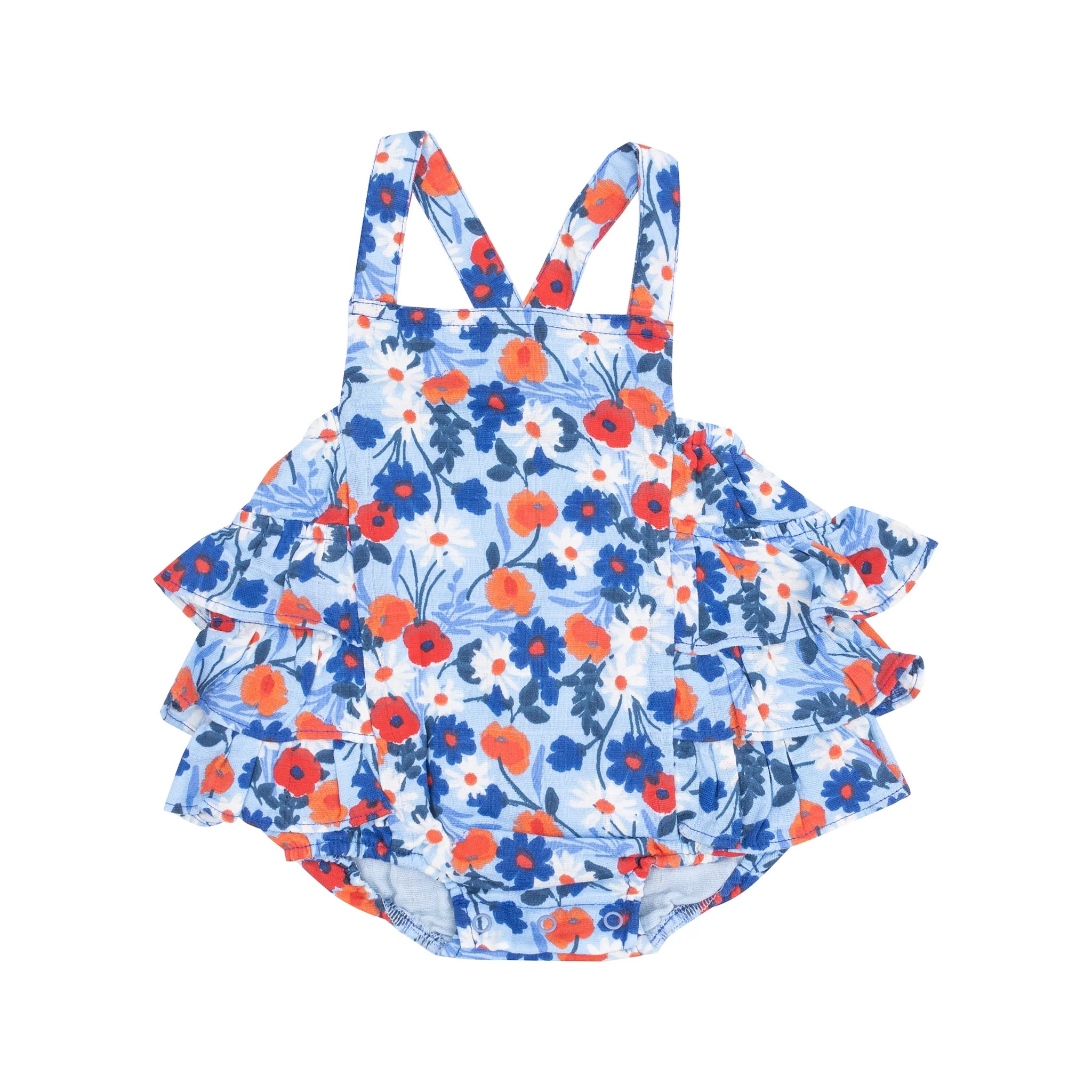 Ruffle Sunsuit - Poppy Days