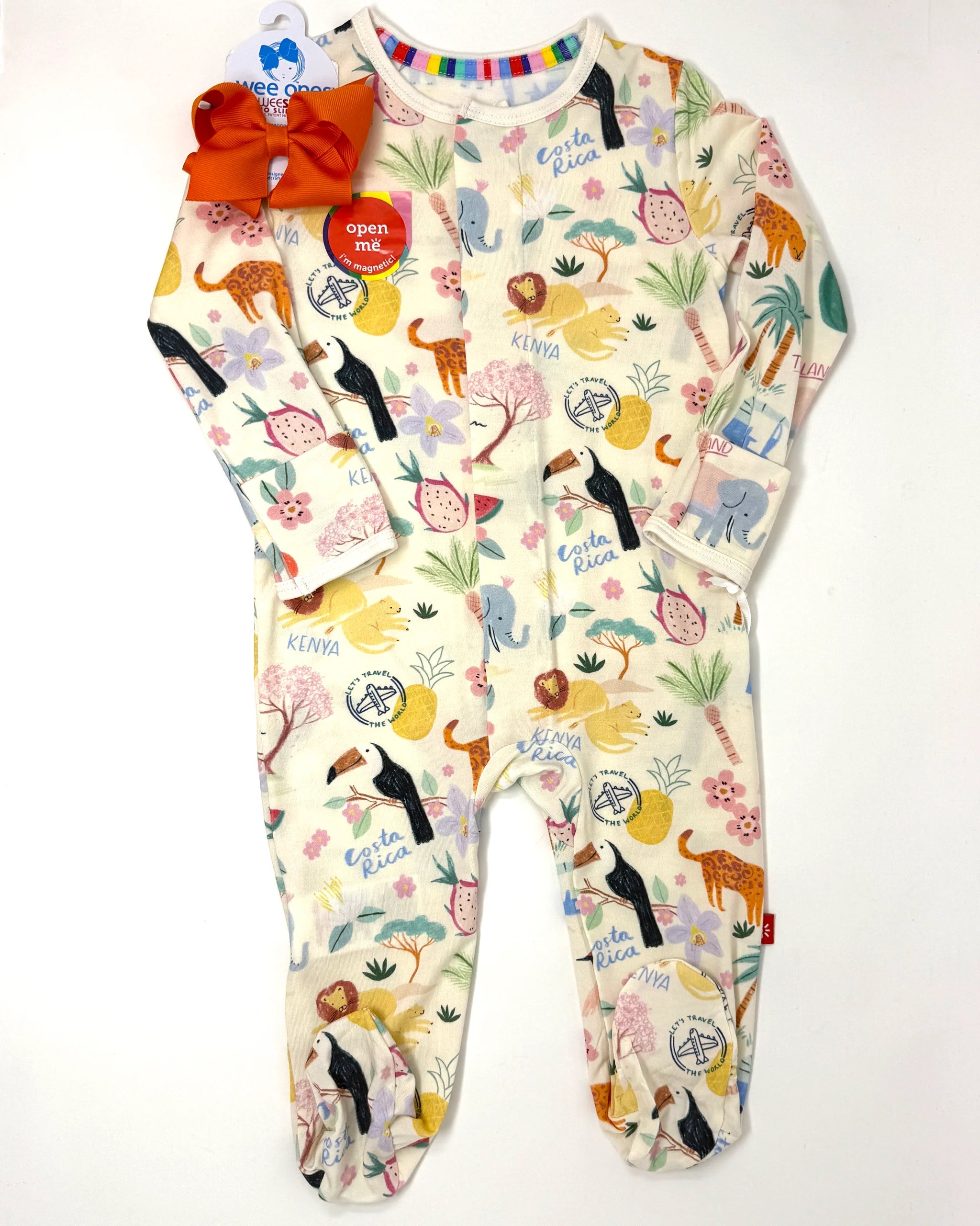 Wanderlust Wildlife Magnetic Onesie