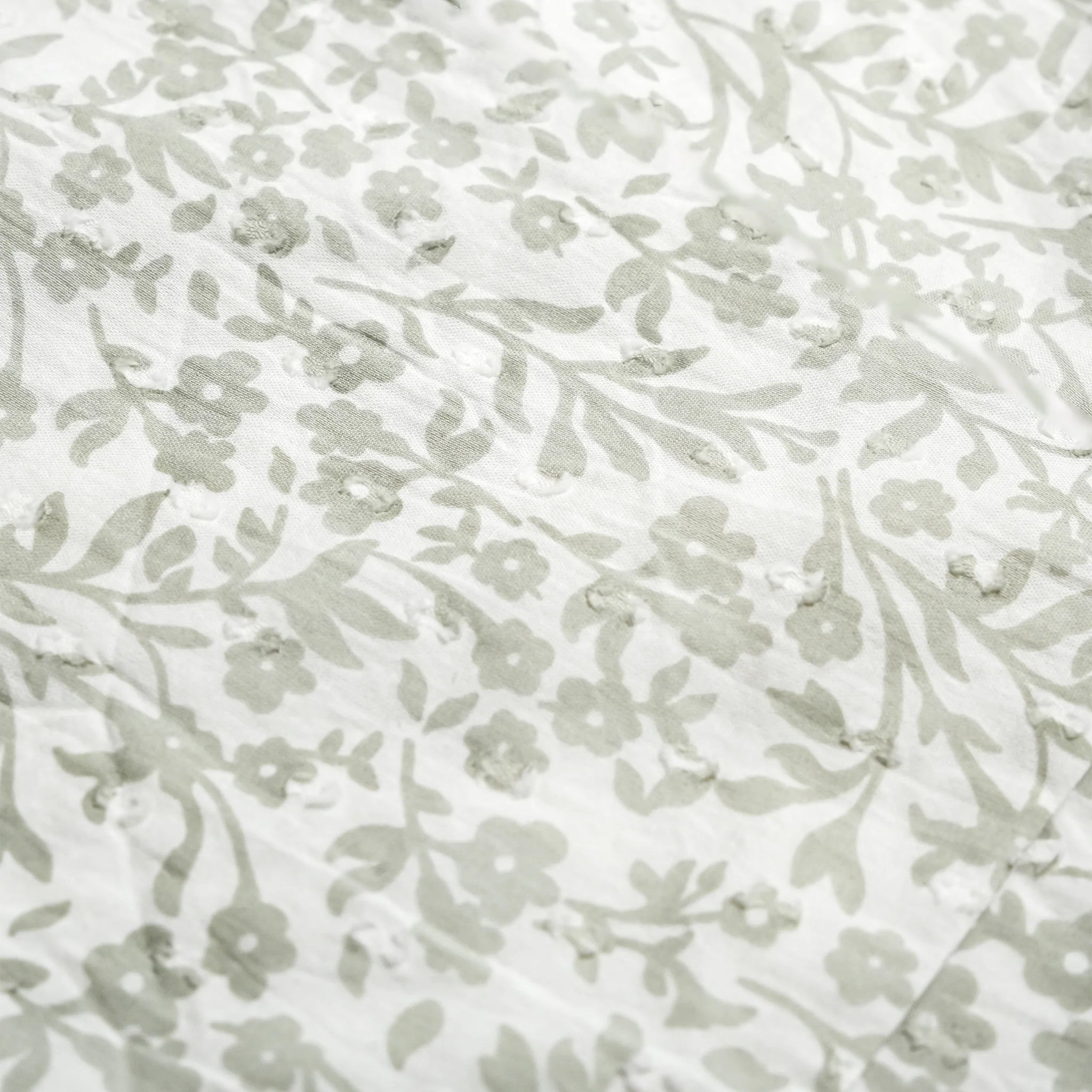 Hair Bow - Sage Floral