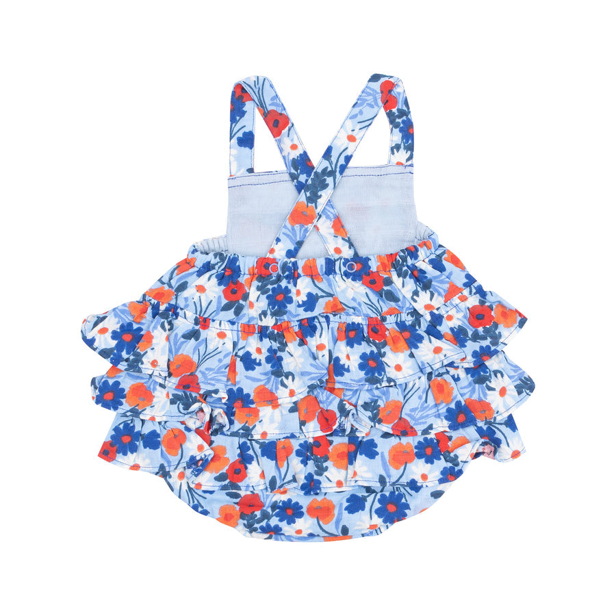 Ruffle Sunsuit - Poppy Days