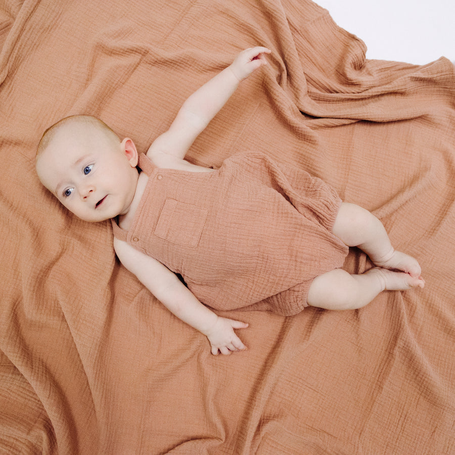 Sleeveless Shortie Romper - Camel