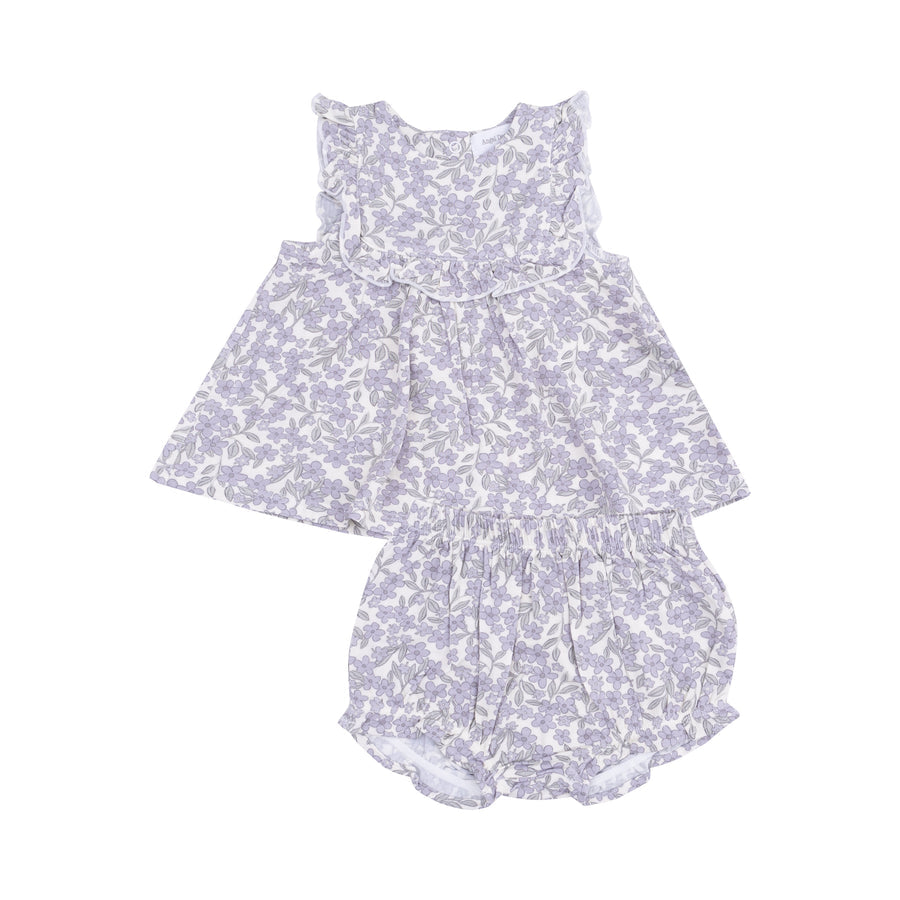 RUFFLE TOP & BLOOMER - FORGET ME NOT FLORAL