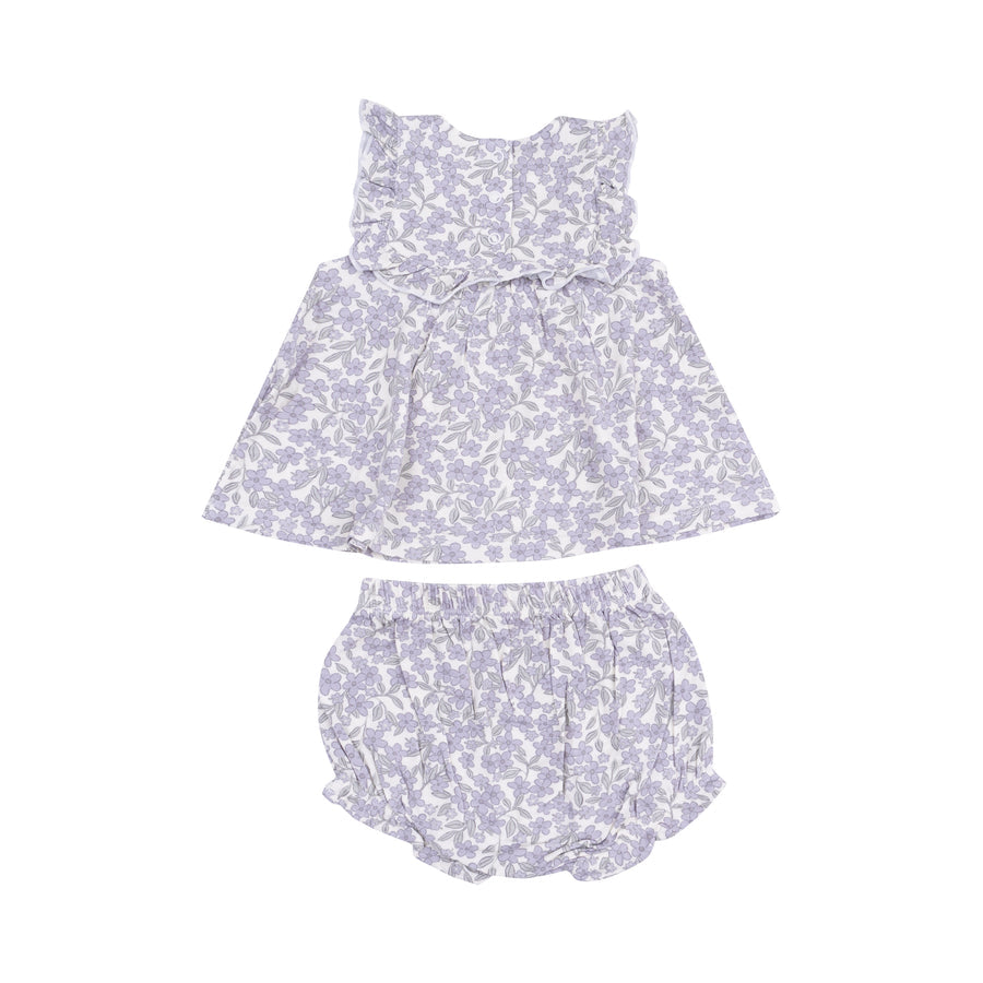 RUFFLE TOP & BLOOMER - FORGET ME NOT FLORAL