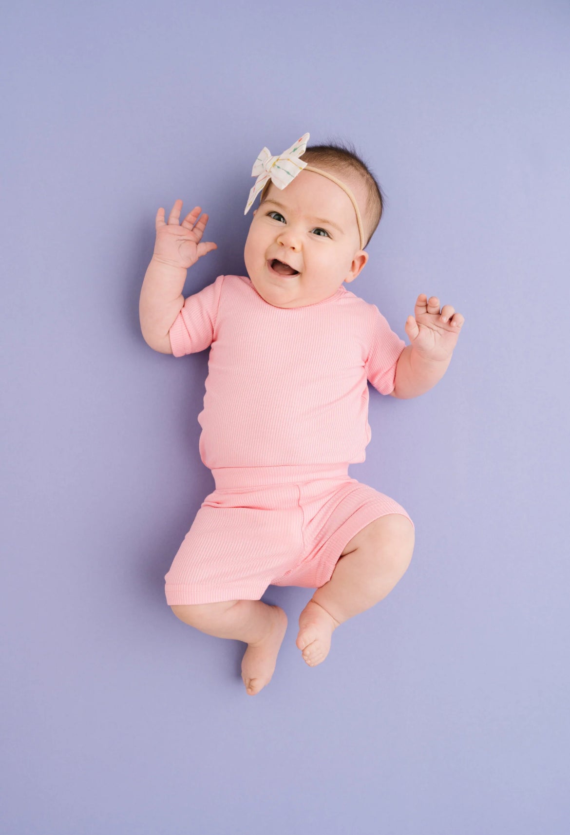 Ribbed Bamboo Shorts Set