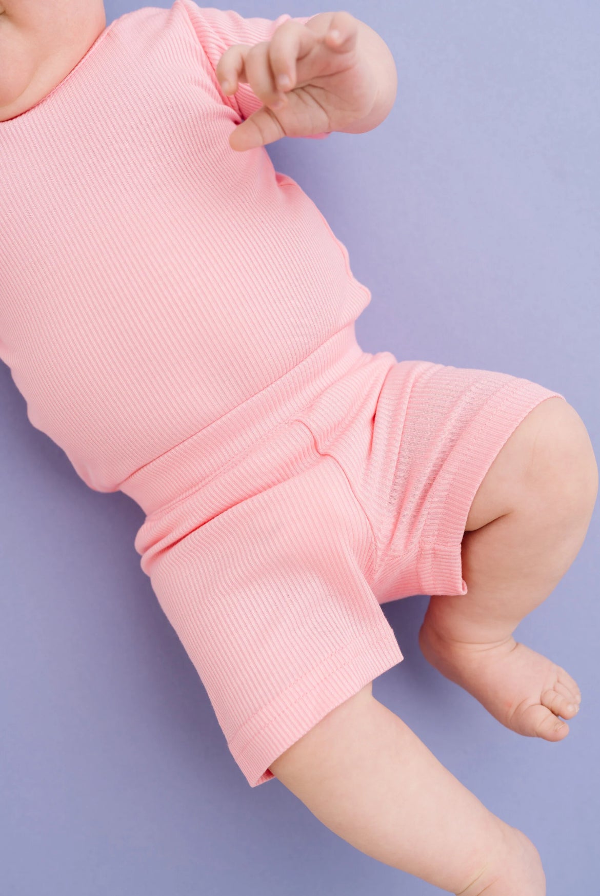 Ribbed Bamboo Shorts Set