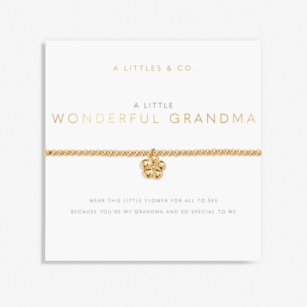 Gold A Little 'Wonderful Grandma' Bracelet
