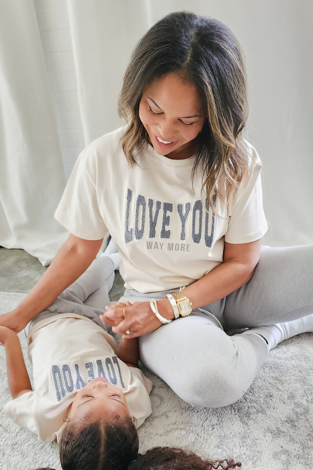Chenille Love You More Cotton T Shirt
