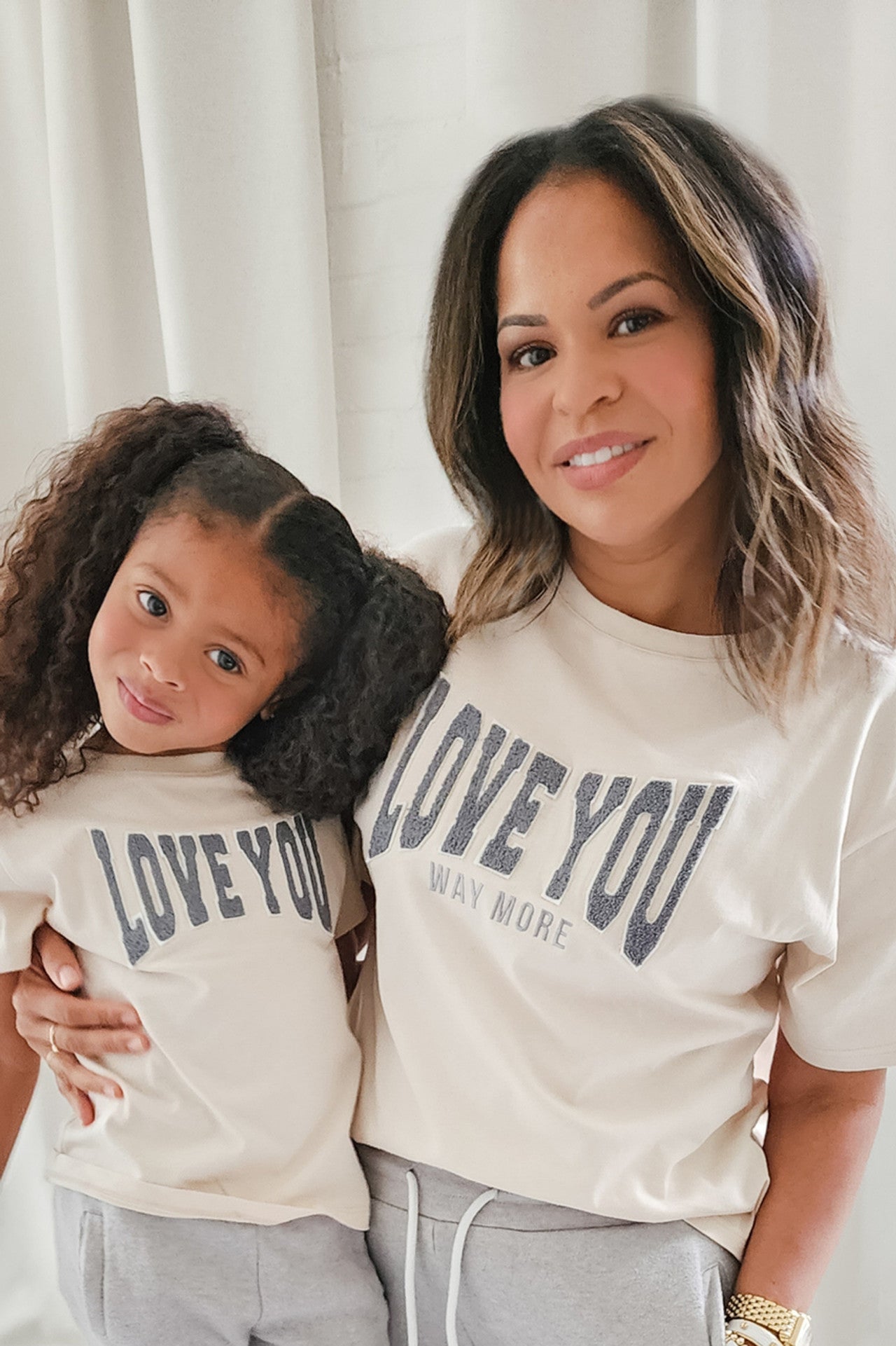 Chenille Love You More Cotton T Shirt