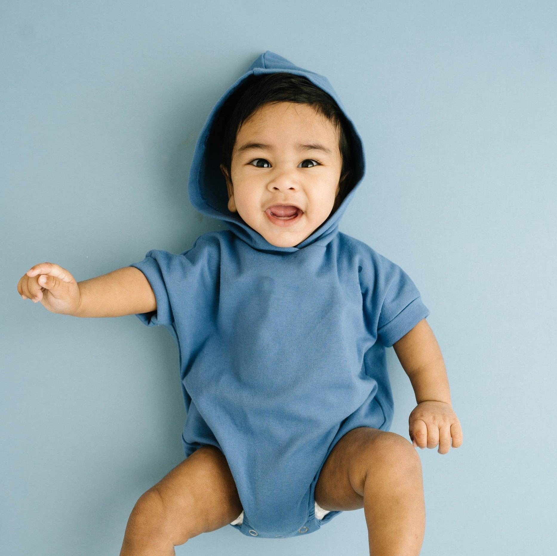 Bluebird Hooded Short Romper