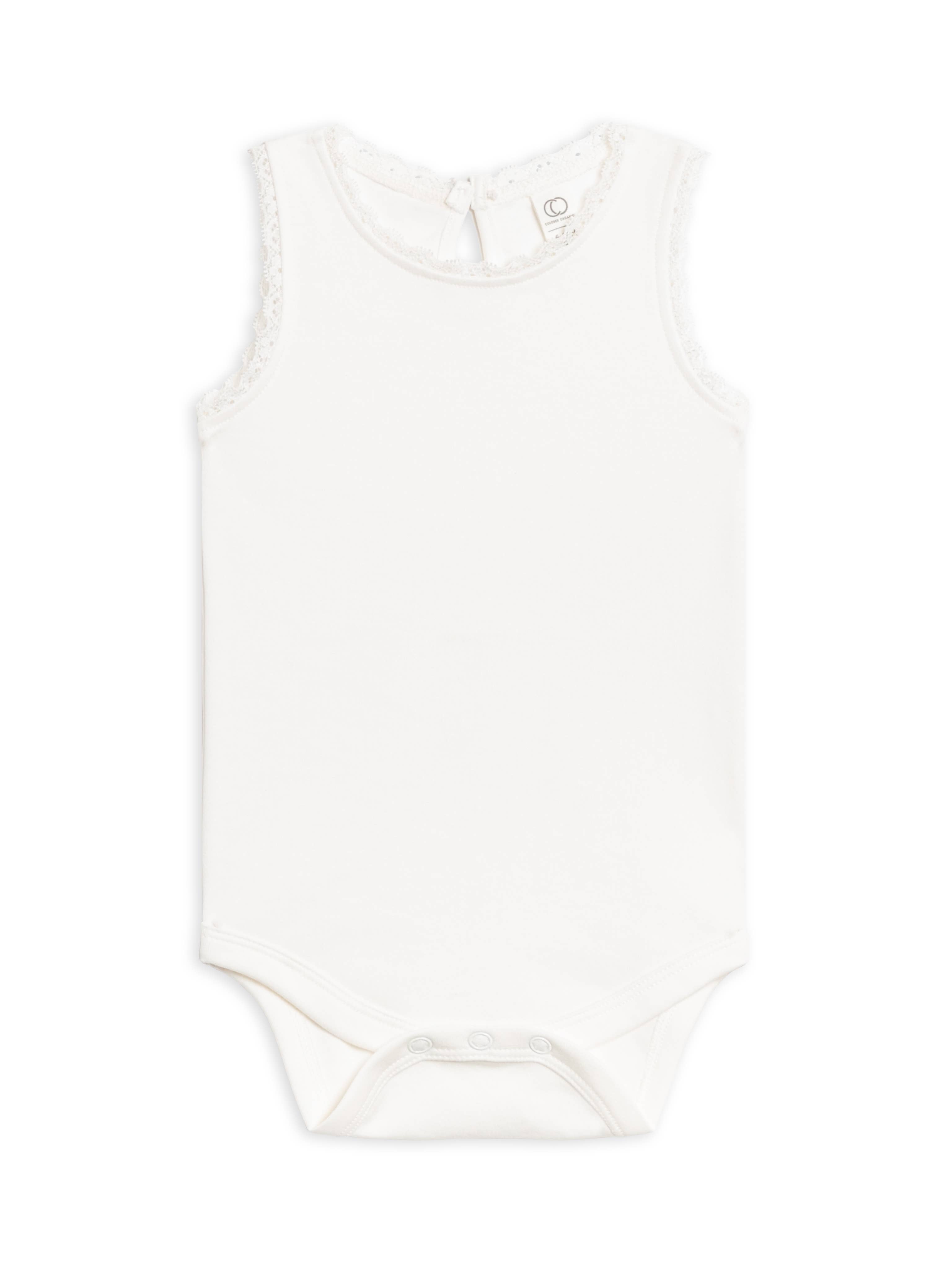 Organic Baby Luna Lace Bodysuit