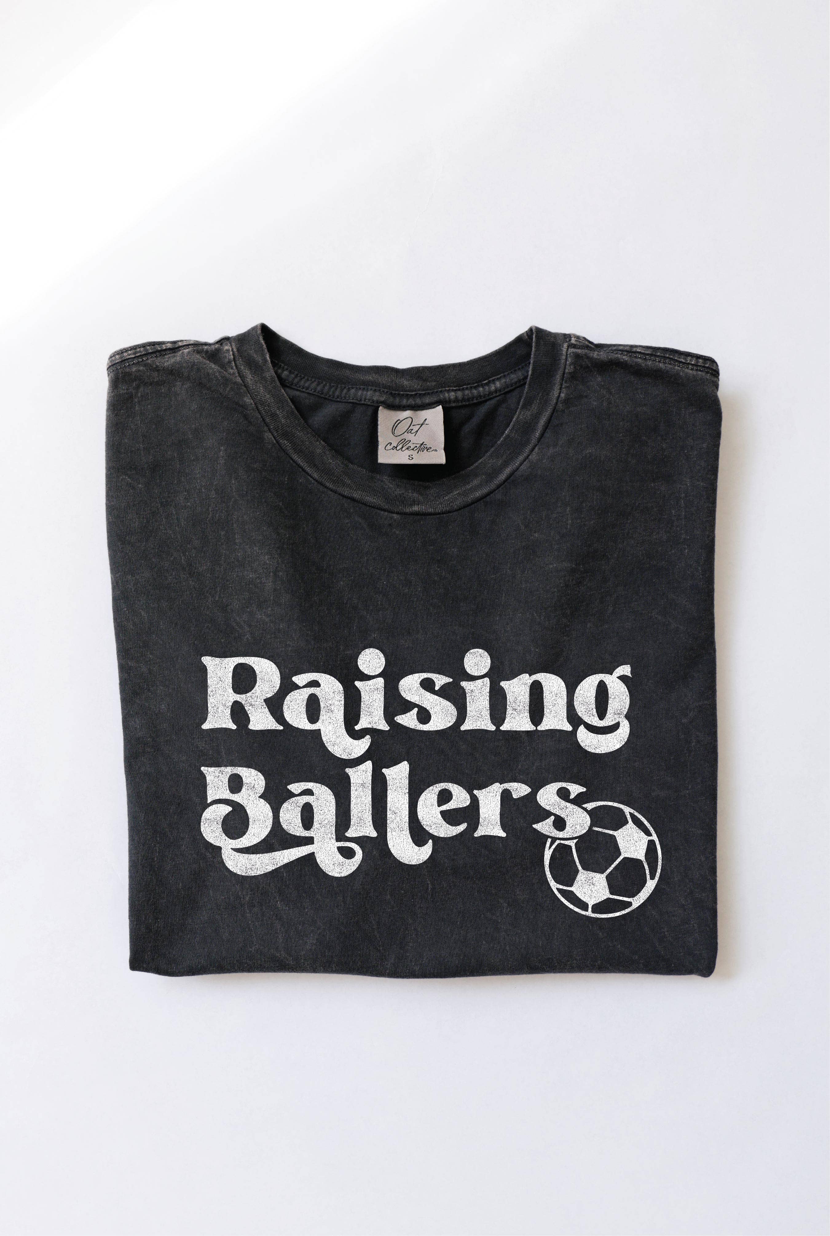 Raising Ballers Mineral Washed Graphic Top