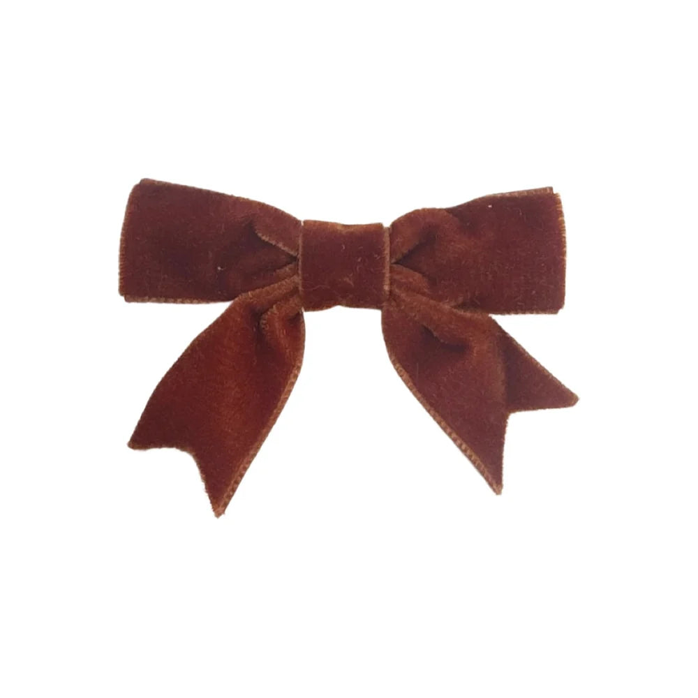 Mini Velvet Bowtie with Fancy Tails