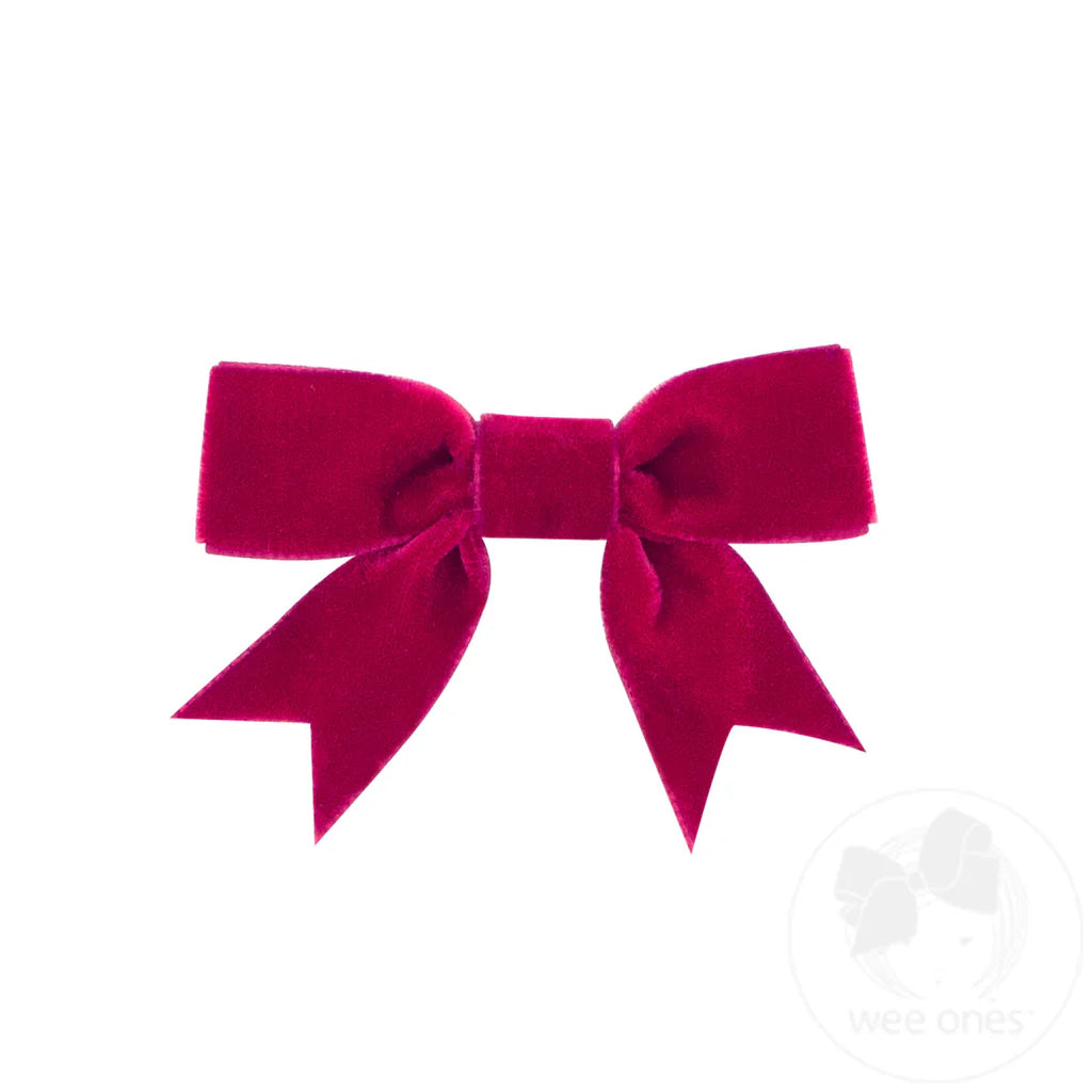 Mini Velvet Bowtie with Fancy Tails