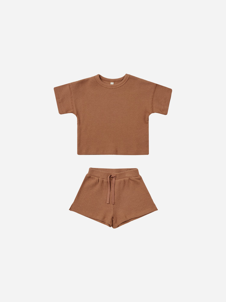 Waffle Tee + Short Set