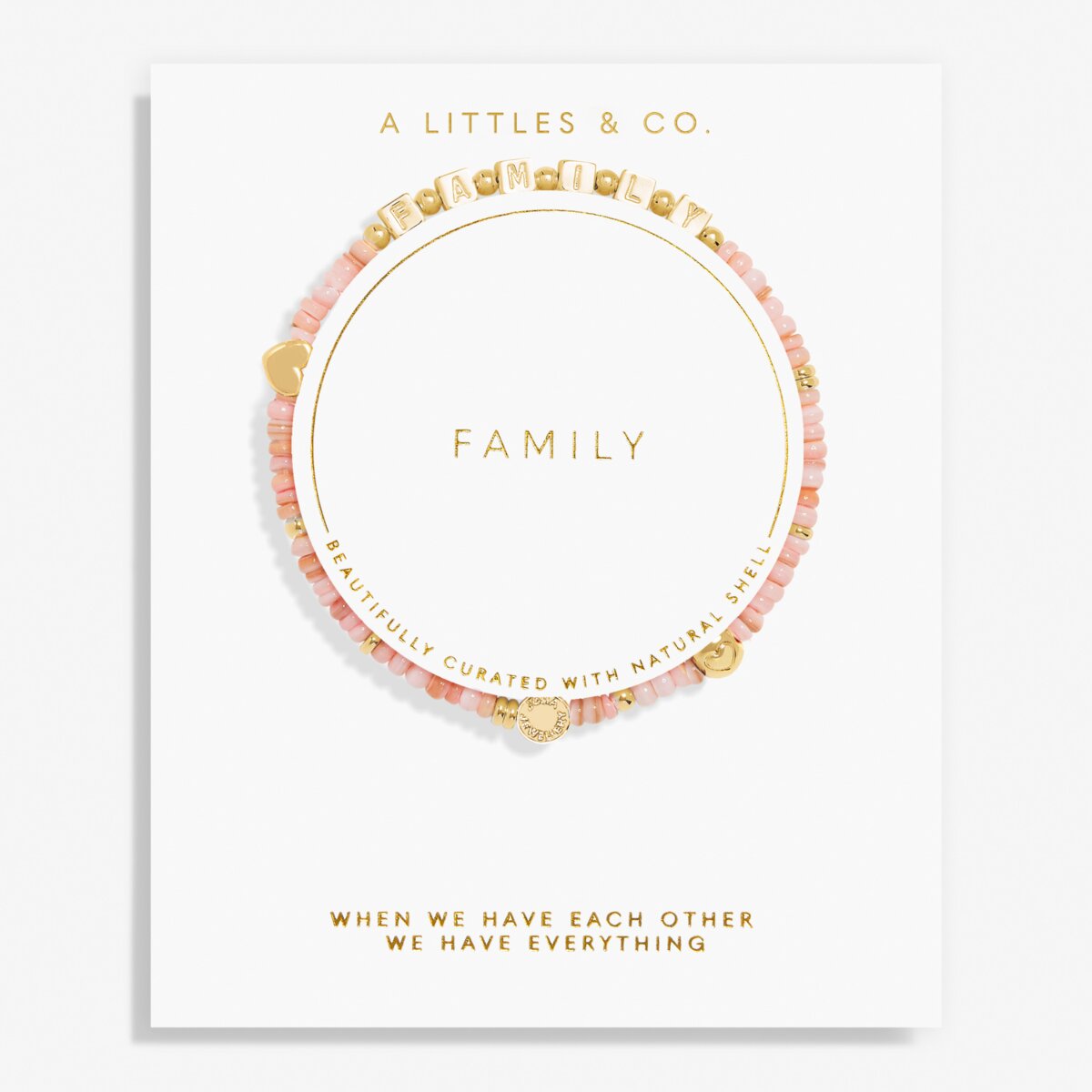 Happy Little Moments ‘Family’ Bracelet Gold