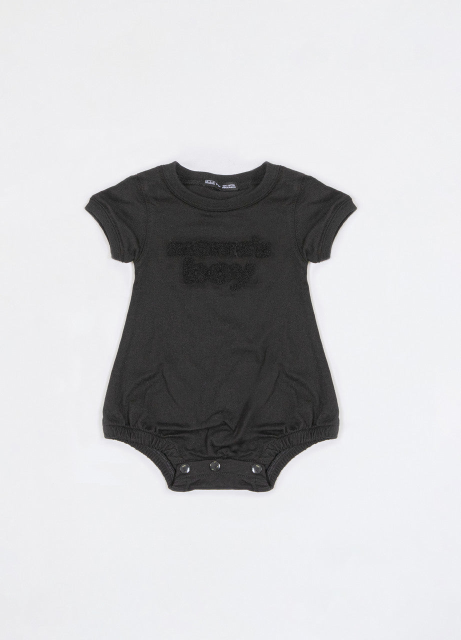 Chenille Mama’s Boy Cotton Tee Baby Onesie