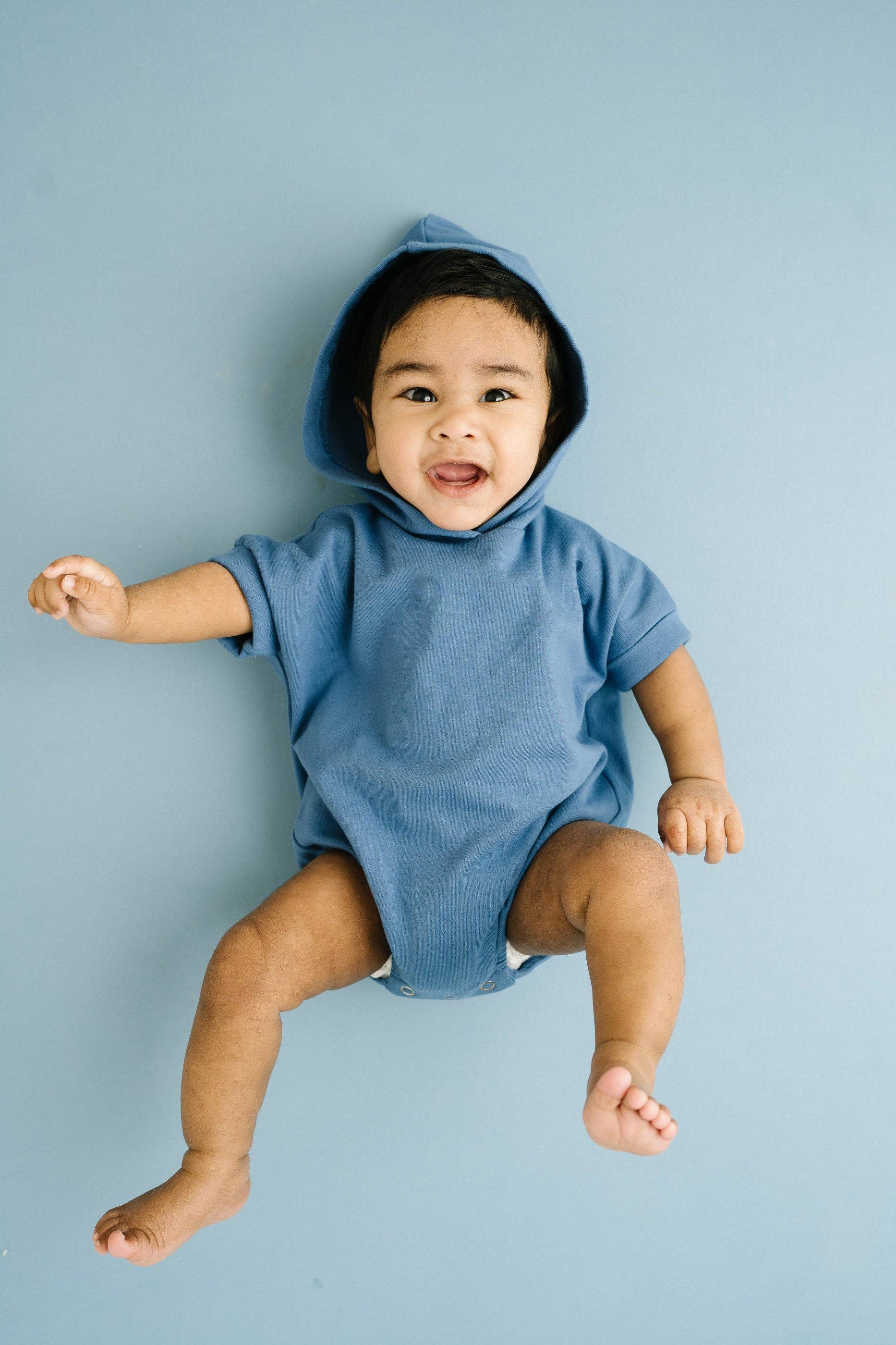 Bluebird Hooded Short Romper