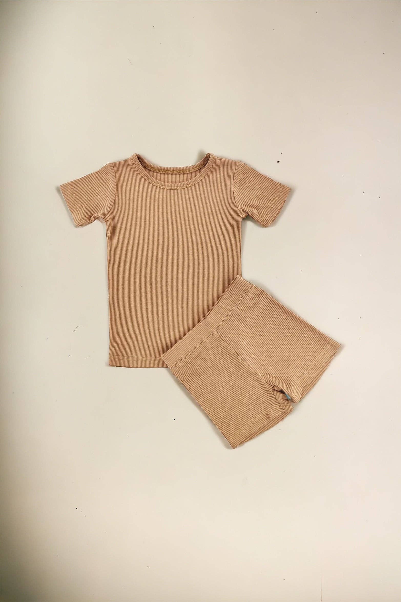 Ribbed Bamboo Shorts Set